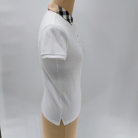 BURBERRY Polo size 12y young girls polo T-shirt Burberry logo pattern print - Picture 8 of 15